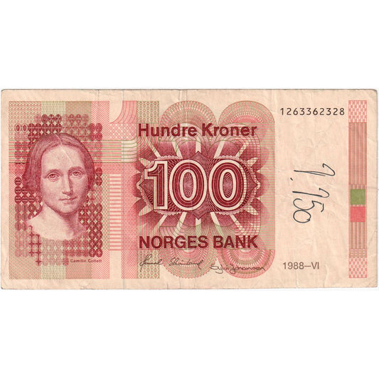 Norveška, 
  
  100 kron, 
  
  VF (20-25)