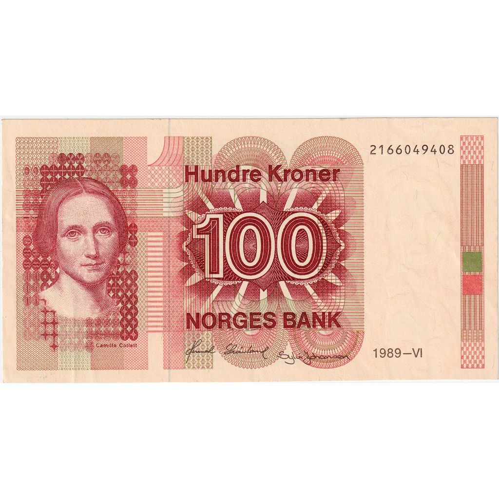 Norveška, 
  
  100 kron, 
  
  AU (55-58)