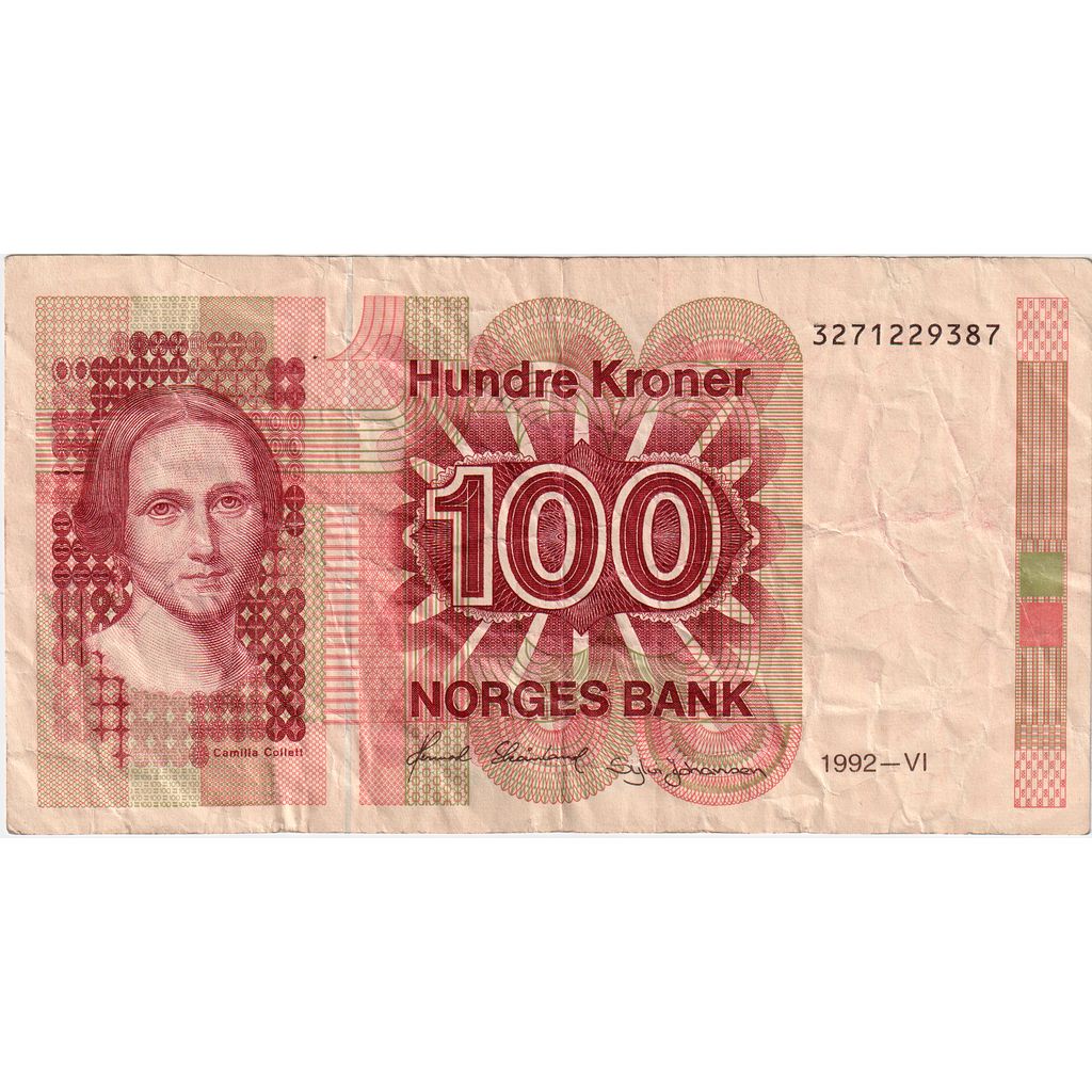 Norveška, 
  
  100 kron, 
  
  VF (30-35)