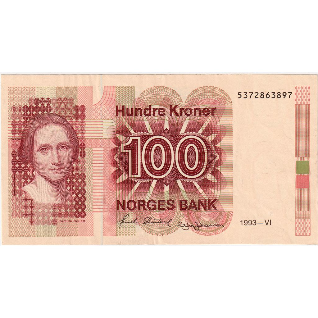 Norveška, 
  
  100 kron, 
  
  UNC (60-62)