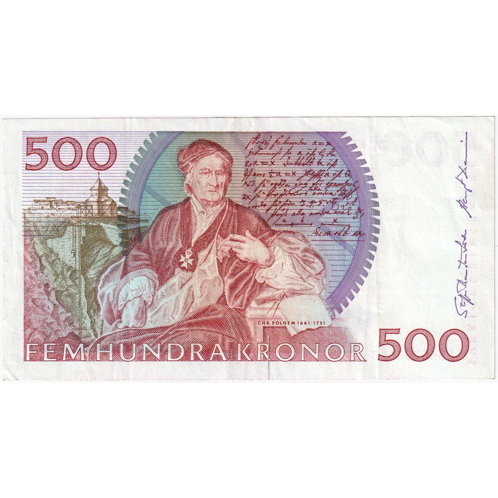 Švedska, 
  
  500 kron, 
  
  UNC (63)