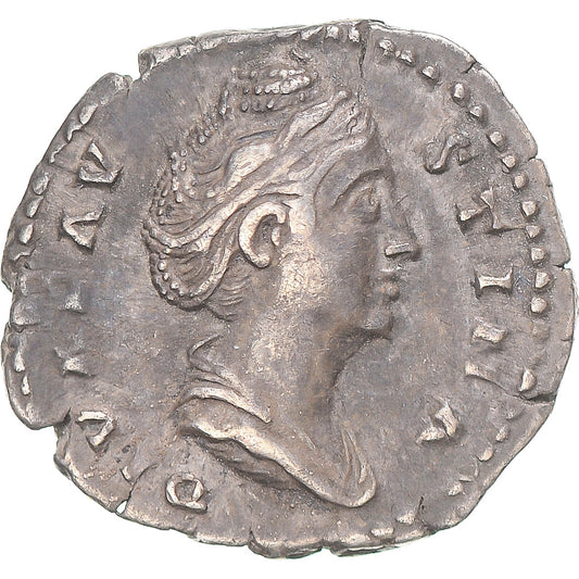 kovanec, 
  
  Diva Faustina I., 
  
  Denarius