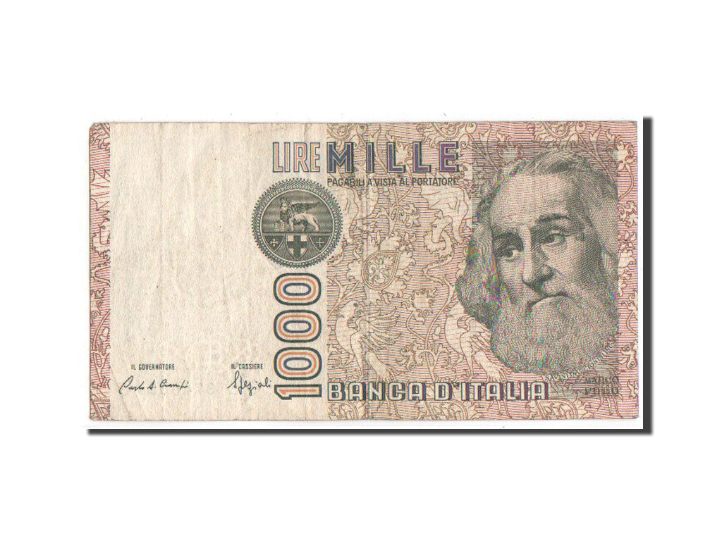 bankovec, 
  
  Italija, 
  
  1000 lir