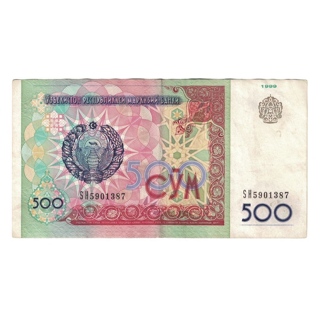 bankovec, 
  
  Uzbekistan, 
  
  500 vsota