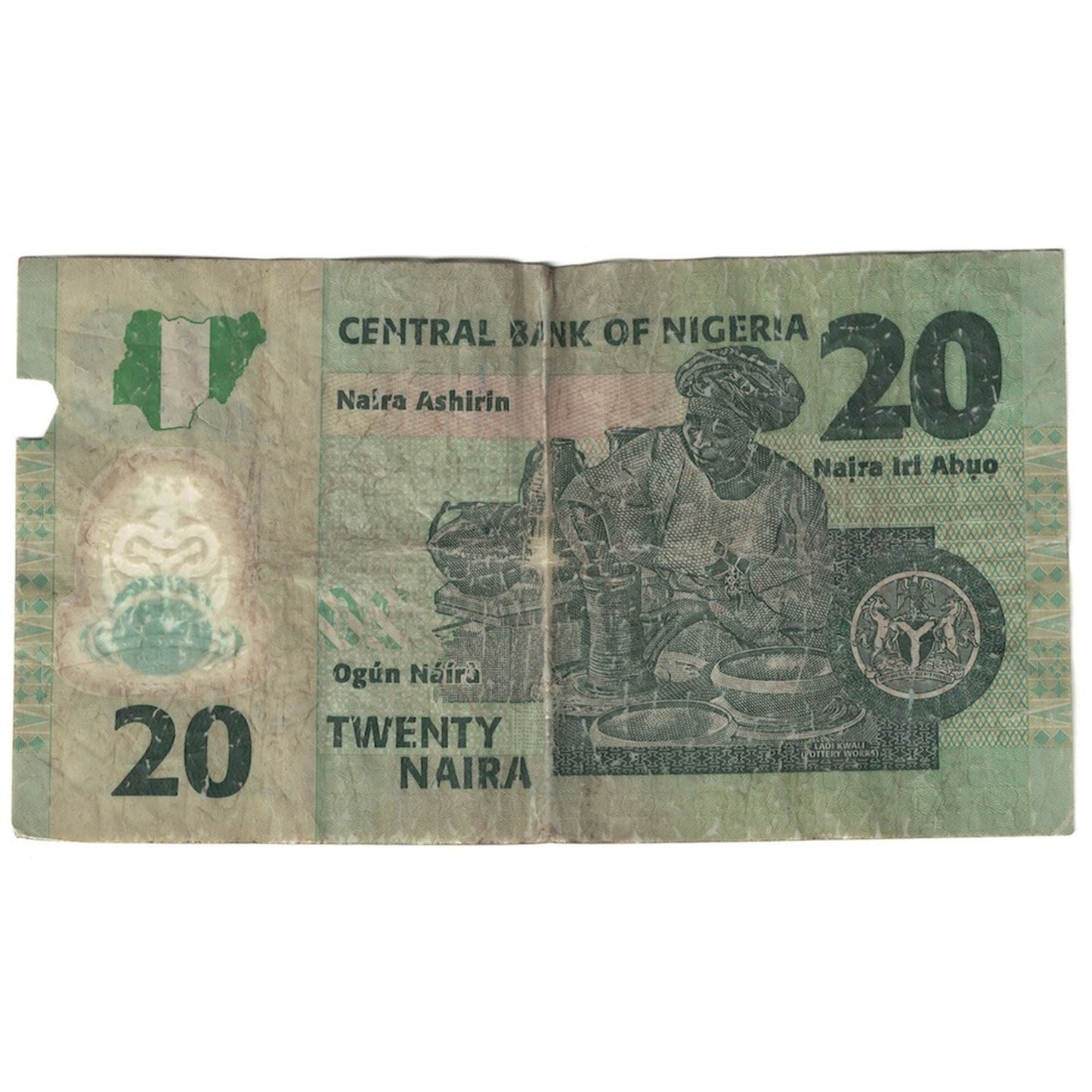 bankovec, 
  
  Nigerija, 
  
  20 Naira