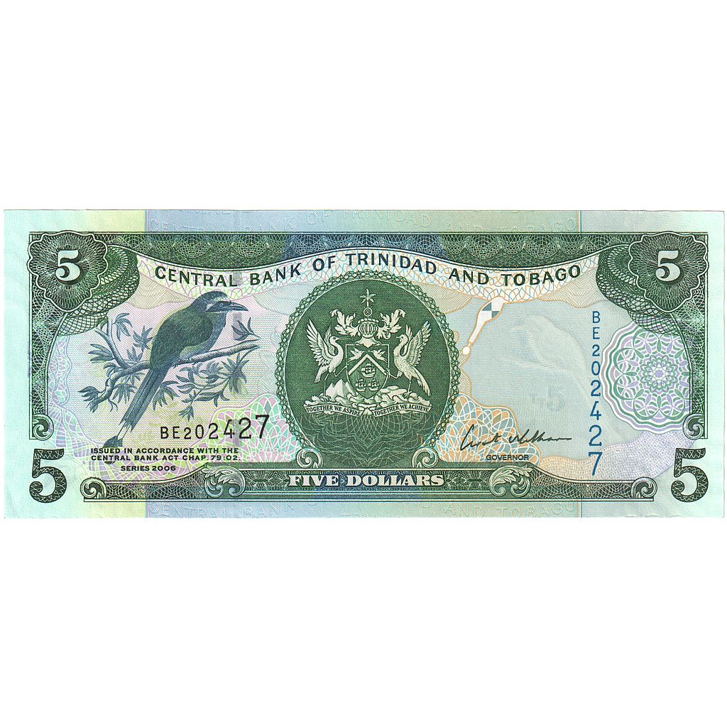 Trinidad in Tobago, 
  
  5 dolarjev, 
  
  2006