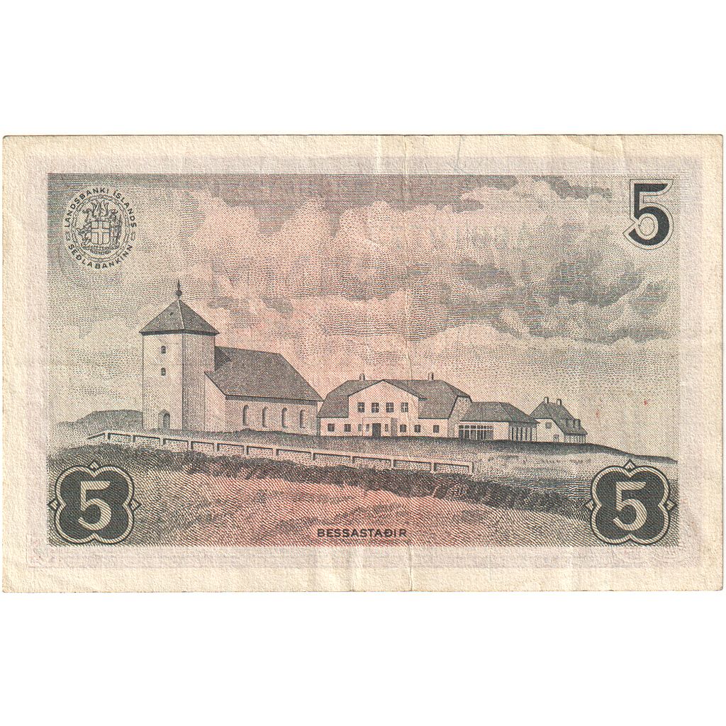 Islandija, 
  
  5 kron, 
  
  1957-06-21