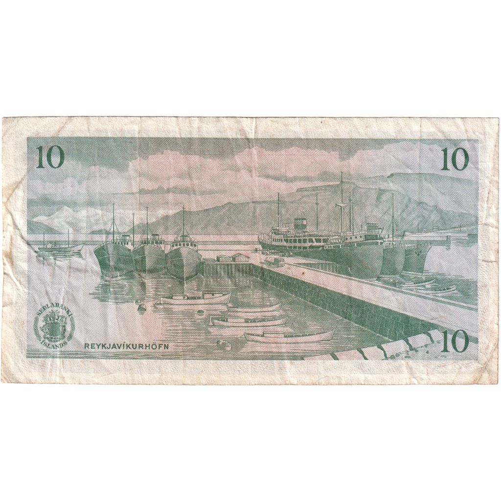 Islandija, 
  
  10 kron, 
  
  1961-03-29