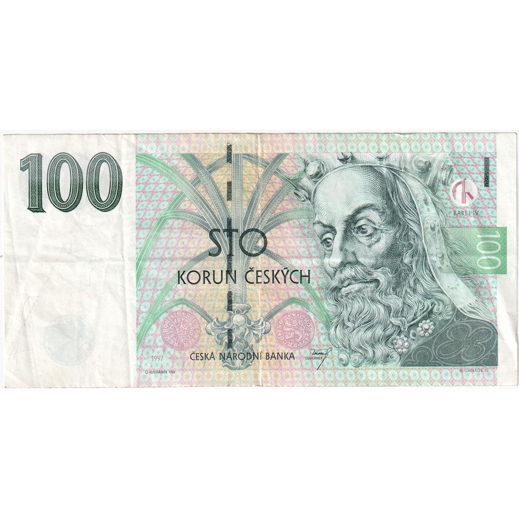 Češka, 
  
  100 korunov, 
  
  AU (55-58)