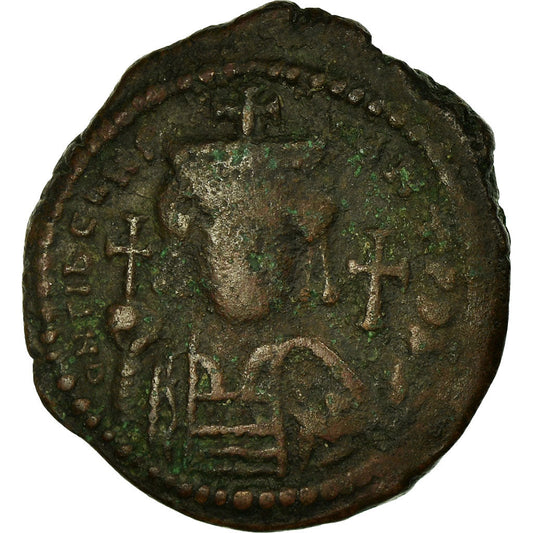 kovanec, 
  
  Tiberij II. Konstantin, 
  
  Follis