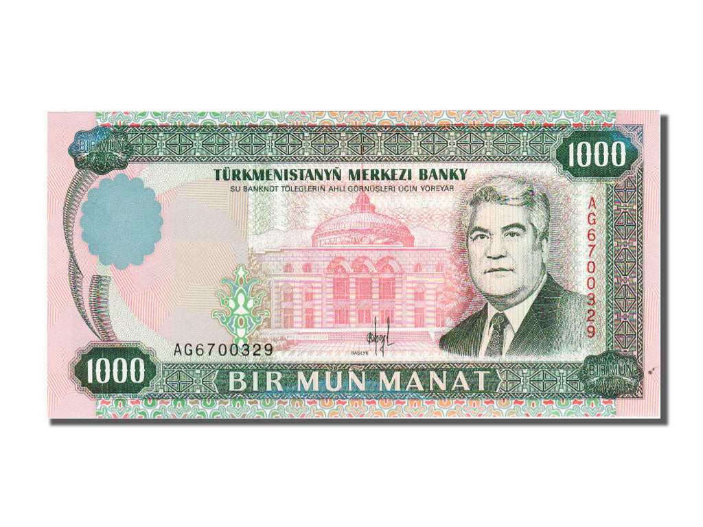 bankovec, 
  
  Turkmenistan, 
  
  1000 manatov