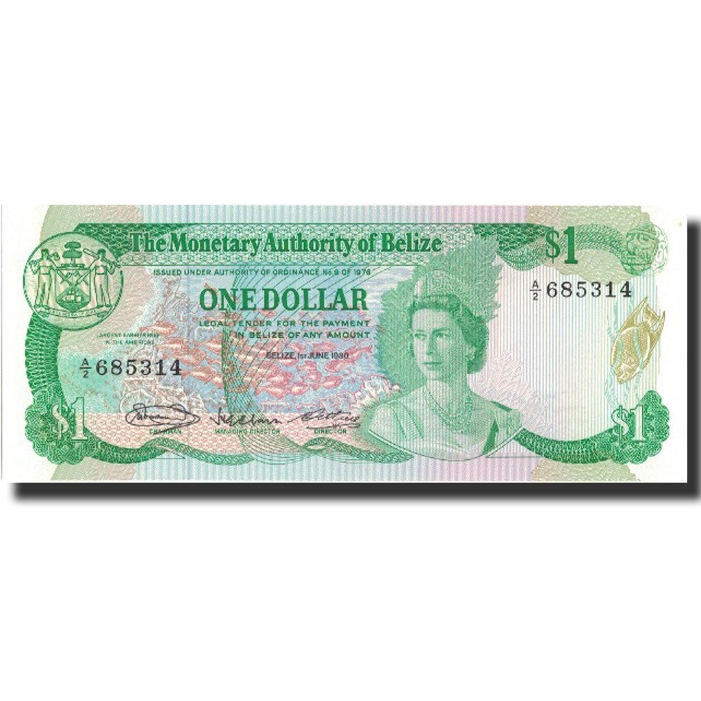 bankovec, 
  
  Belize, 
  
  1 dolar