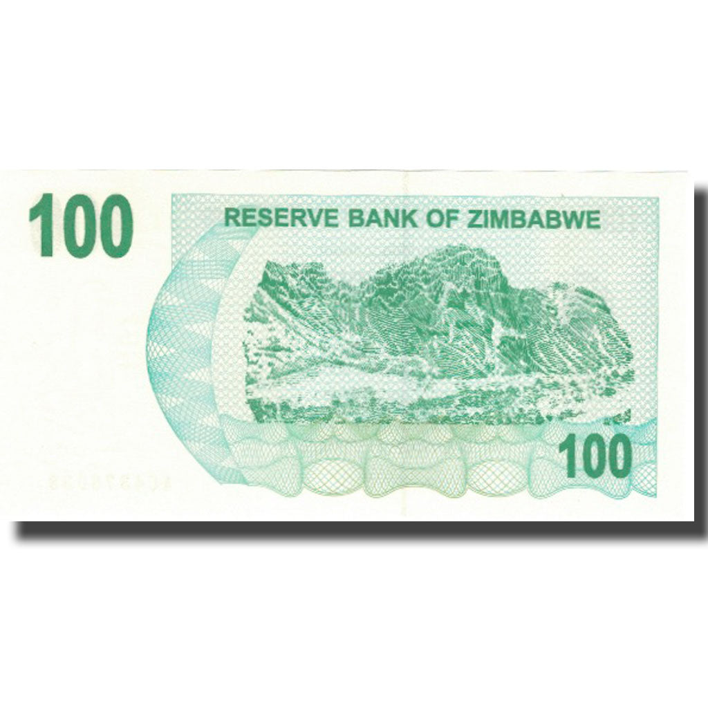 bankovec, 
  
  Zimbabve, 
  
  100 dolarjev