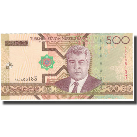 bankovec, 
  
  Turkmanistan, 
  
  500 manatov