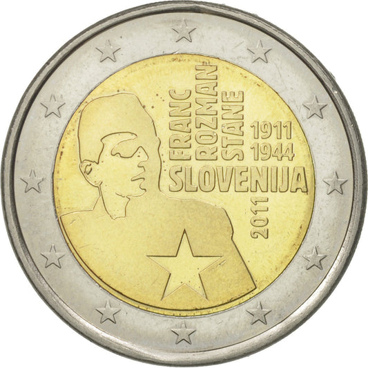 Slovenija, 
  
  2 evra, 
  
  Franc Razman