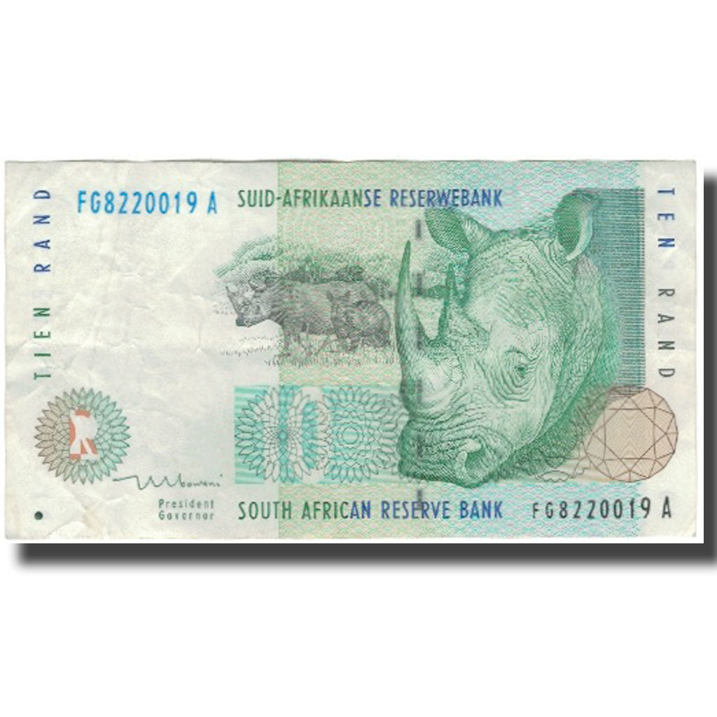 bankovec, 
  
  Južna Afrika, 
  
  10 Rand