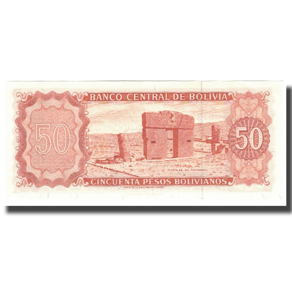 bankovec, 
  
  Bolivija, 
  
  50 bolivijskih pesosov