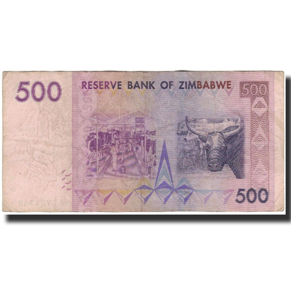 bankovec, 
  
  Zimbabve, 
  
  500 dolarjev