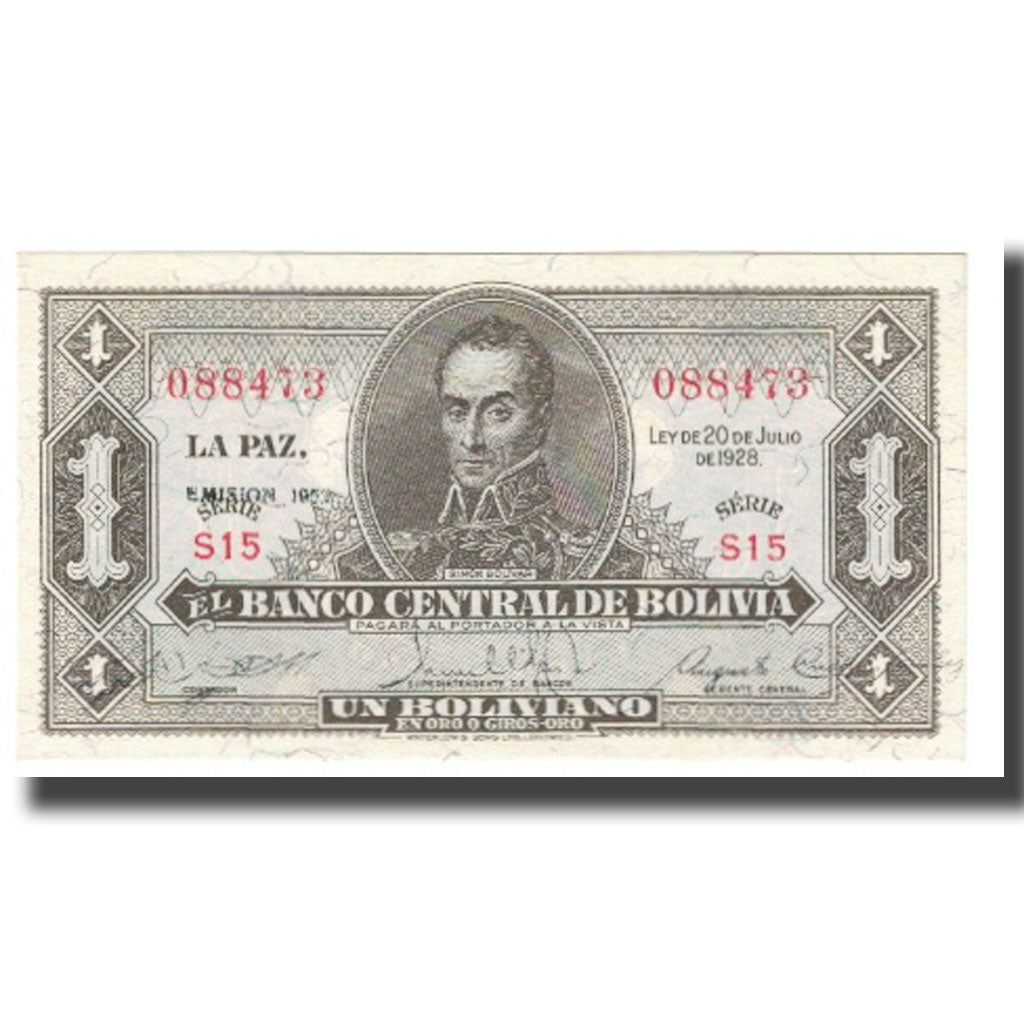 bankovec, 
  
  Bolivija, 
  
  1 boliviano