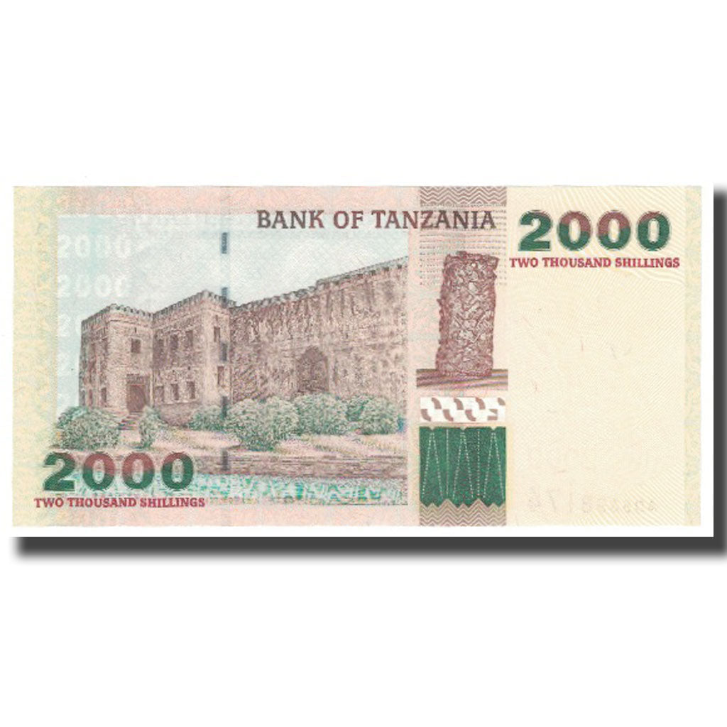 bankovec, 
  
  Tanzanija, 
  
  2000 šilingov