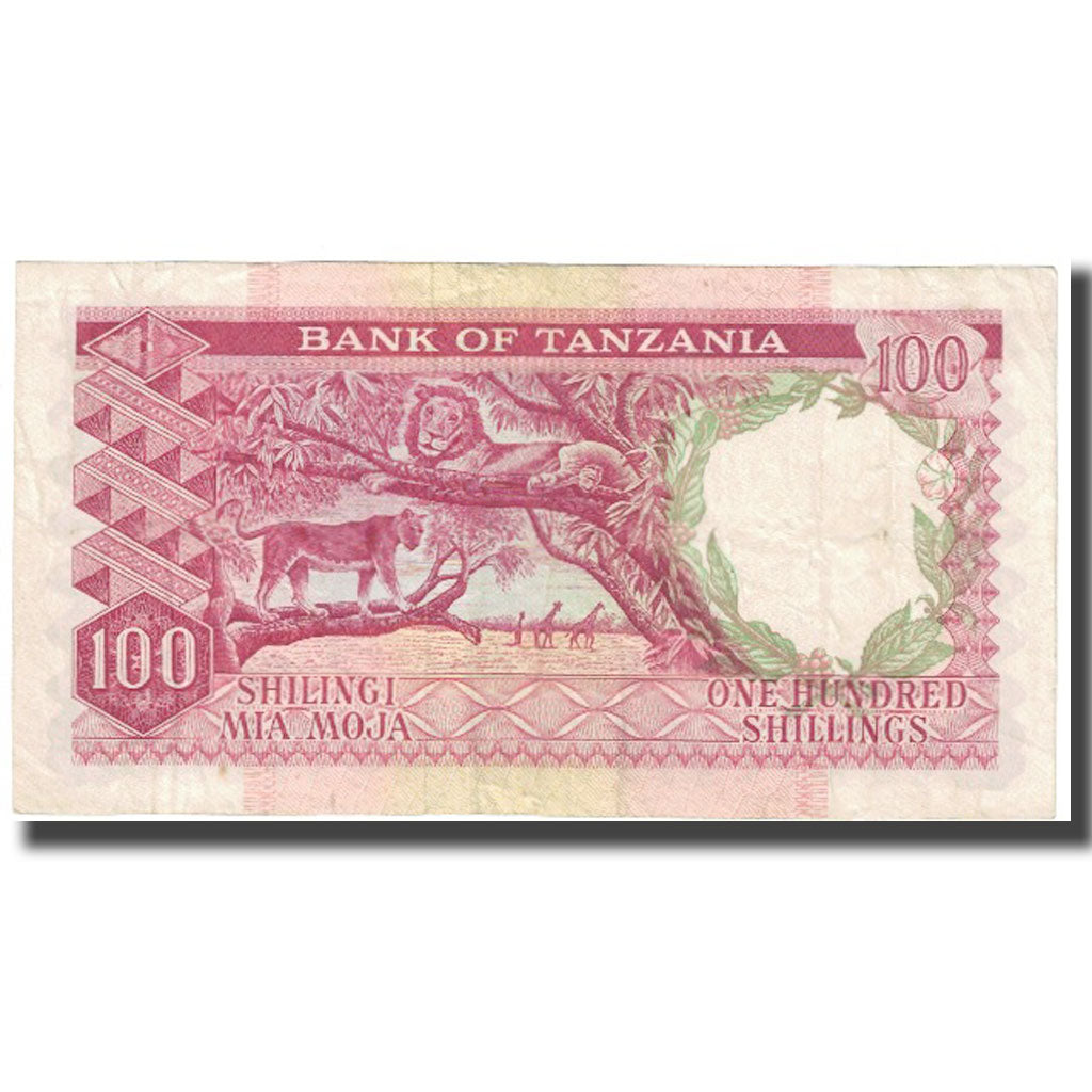 Tanzanija, 
  
  100 šilingov, 
  
  EF (40-45)