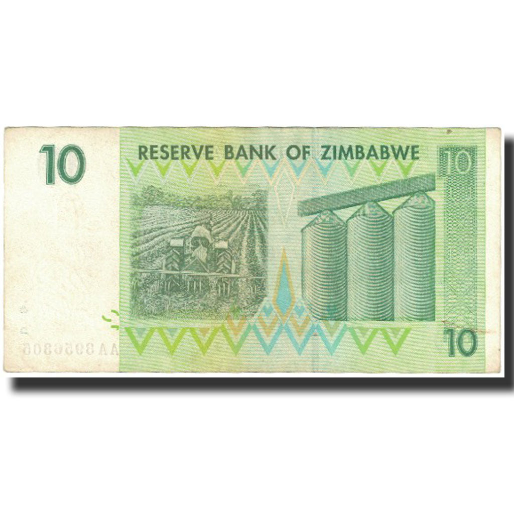 bankovec, 
  
  Zimbabve, 
  
  10 dolarjev