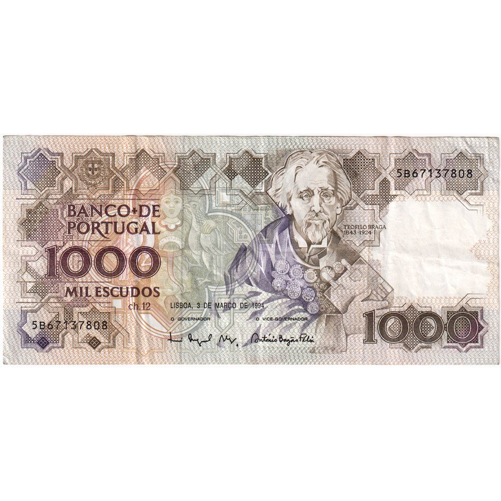 Portugalska, 
  
  1000 eskudov, 
  
  1994