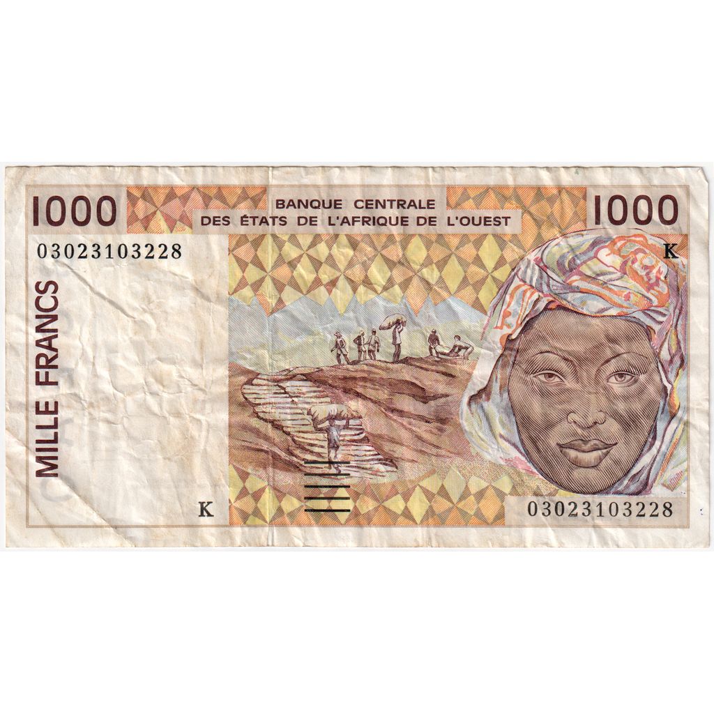 Zahodnoafriške države, 
  
  1000 frankov, 
  
  2003