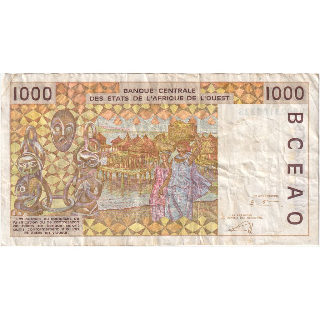 Zahodnoafriške države, 
  
  1000 frankov, 
  
  2003