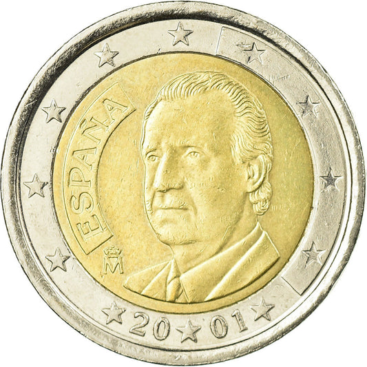 Španija, 
  
  2 evra, 
  
  2001