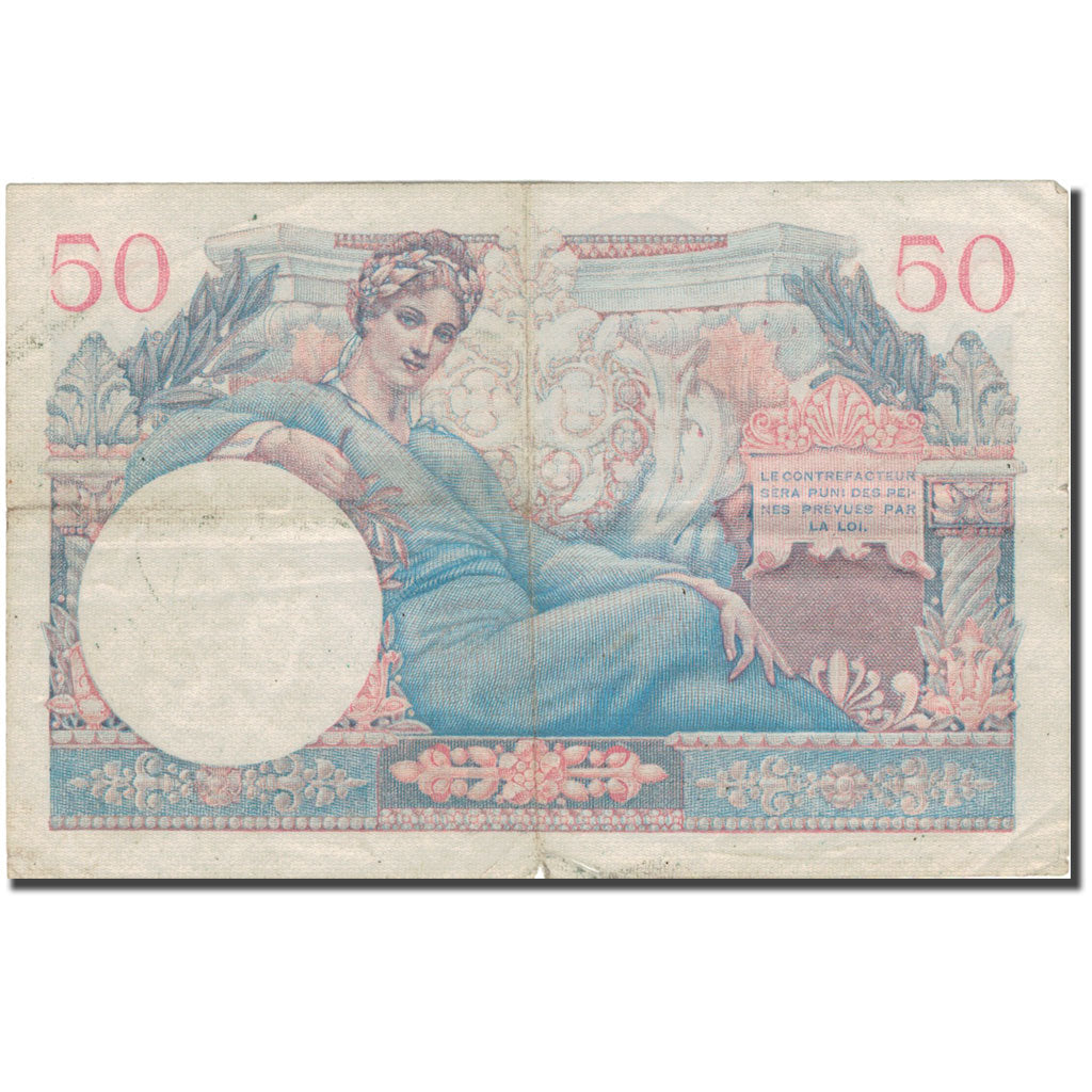 bankovec, 
  
  Francija, 
  
  50 frankov