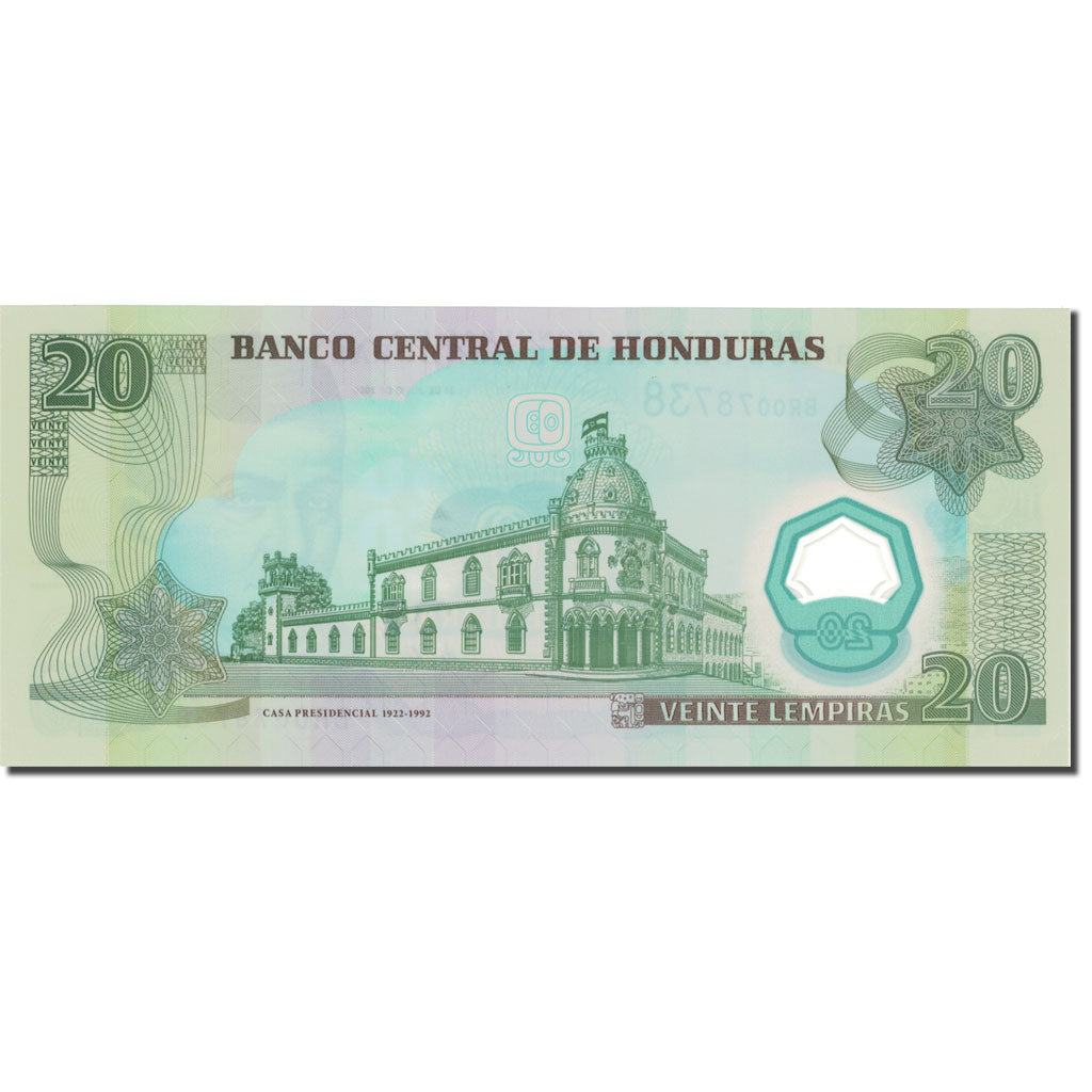 bankovec, 
  
  Honduras, 
  
  20 lempir