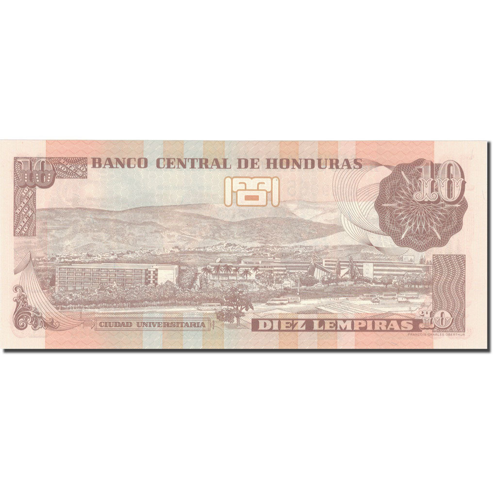 bankovec, 
  
  Honduras, 
  
  10 lempir