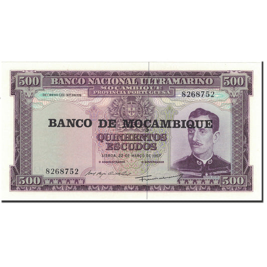 bankovec, 
  
  Mozambik, 
  
  500 eskudov