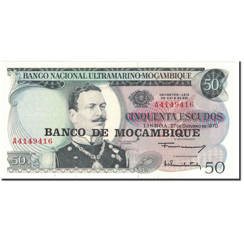 bankovec, 
  
  Mozambik, 
  
  50 eskudov