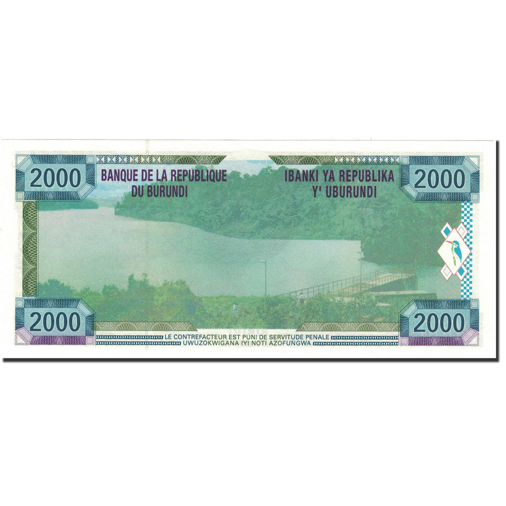 bankovec, 
  
  Burundi, 
  
  2000 frankov