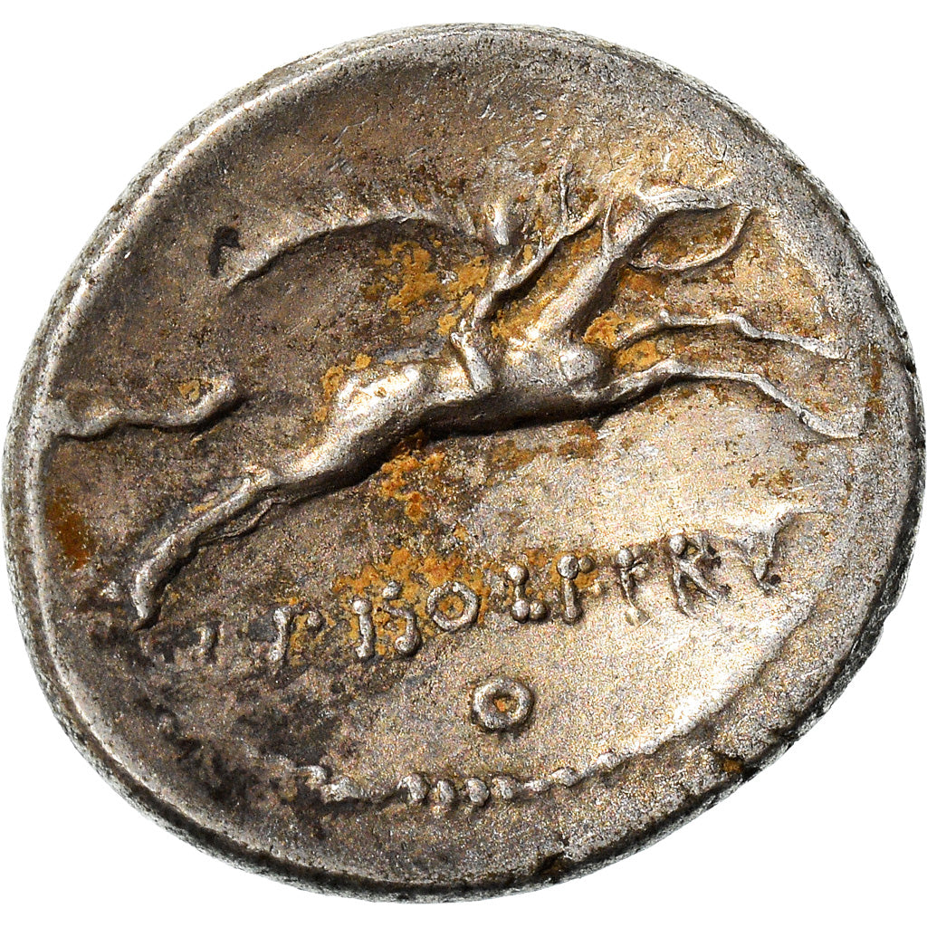 kovanec, 
  
  Calpurnius Piso Frugi, 
  
  Denarius